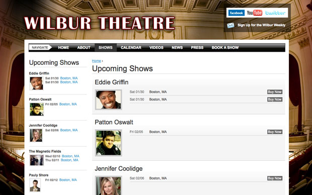 The Wilbur Theatre | Shows