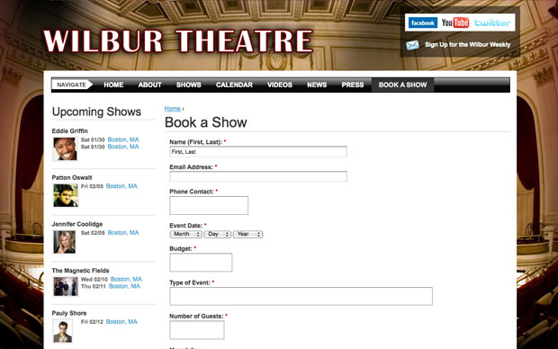 The Wilbur Theatre | Book A Show