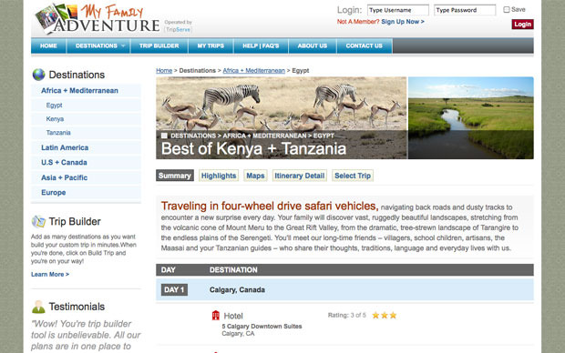 My Family Adventure | Destinations Individual